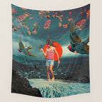 The Boy and the Birds Wall Tapestry Gallery Image 4