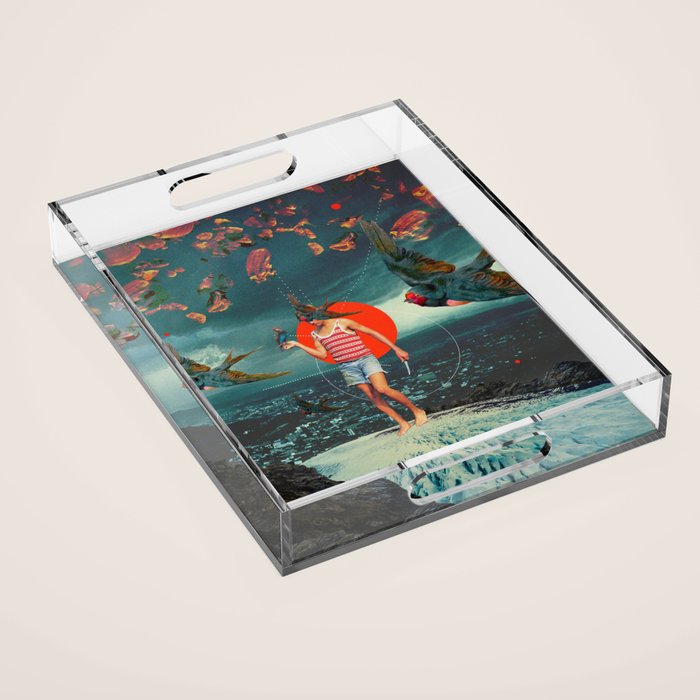The Boy and the Birds Acrylic Tray Gallery Image 1