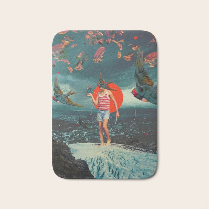 The Boy and the Birds Bath Mat Gallery Image 1