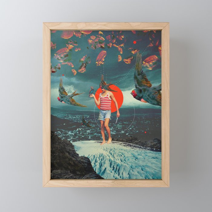The Boy and the Birds Mini Art Print Gallery Image 1