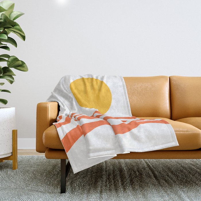 Abstract Landscape 11B Throw Blanket Gallery Image 1