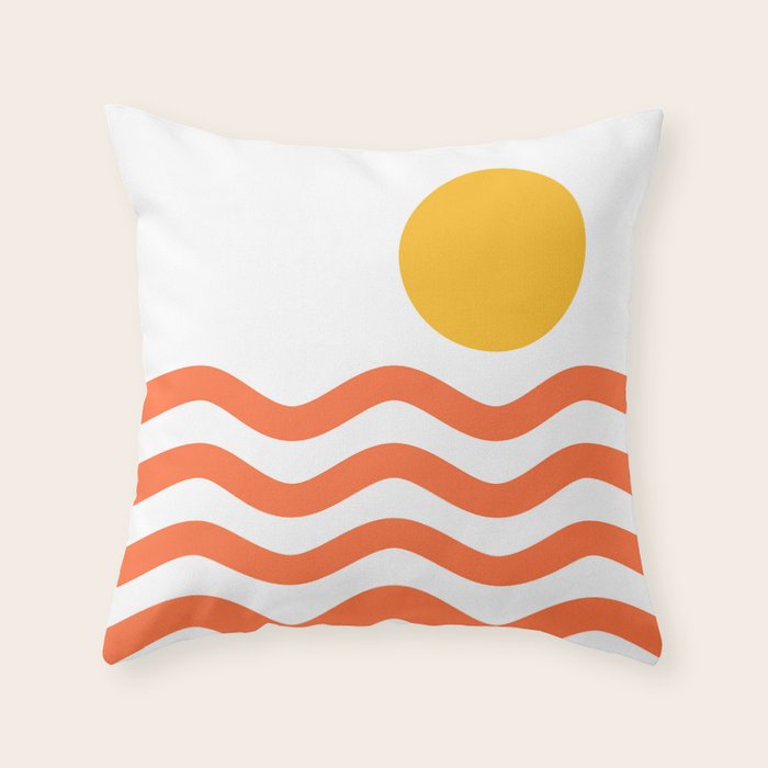 Abstract Landscape 11B Throw Pillow Gallery Image 1