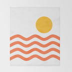 Abstract Landscape 11B Throw Blanket Gallery Image 2