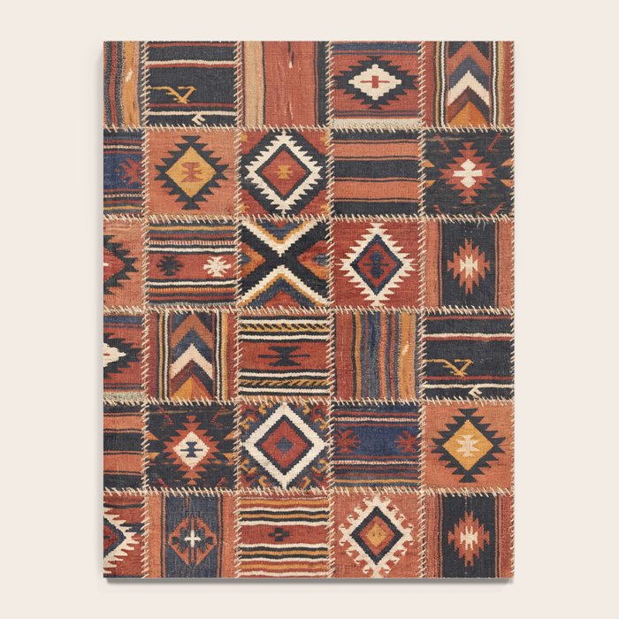 Geometric Tribal Patchwork Rug Design Notebook Gallery Image 4