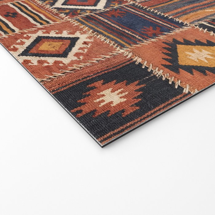 Geometric Tribal Patchwork Rug Design Welcome Mat Gallery Image 2