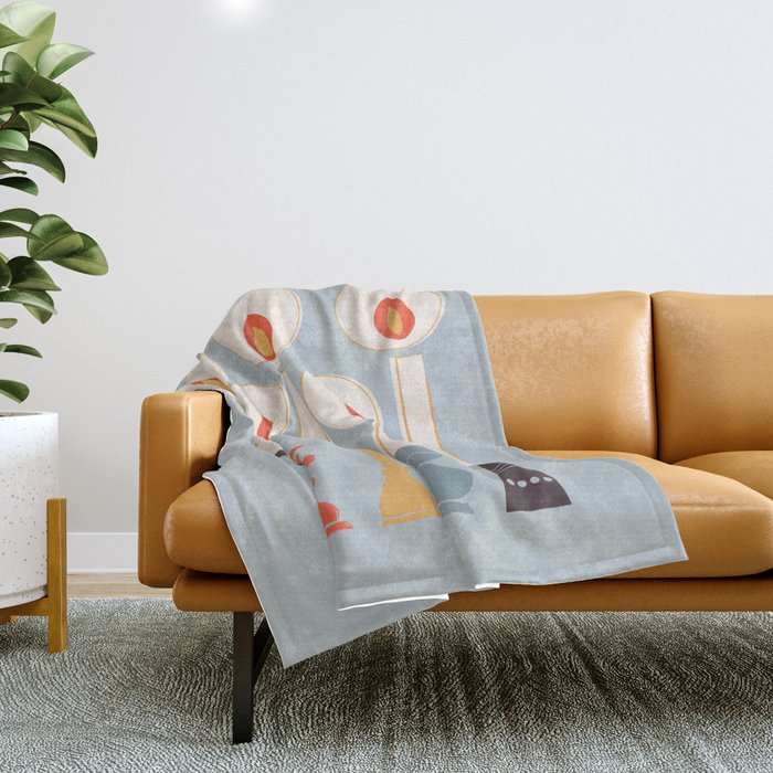 Festive Candles Throw Blanket Gallery Image 1