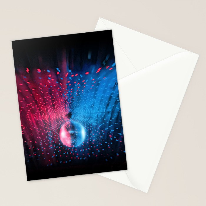 Disco Ball Dance Vibes Stationery Card Gallery Image 2