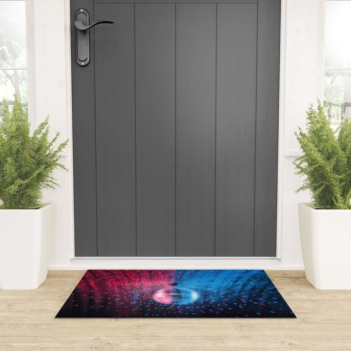 Disco Ball Dance Vibes Welcome Mat Gallery Image 3