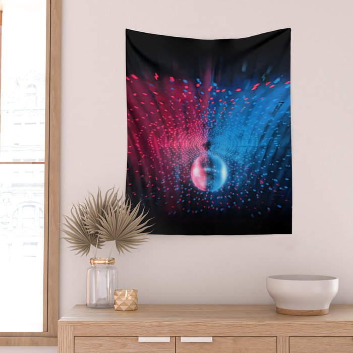 Disco Ball Dance Vibes Wall Tapestry Gallery Image 2