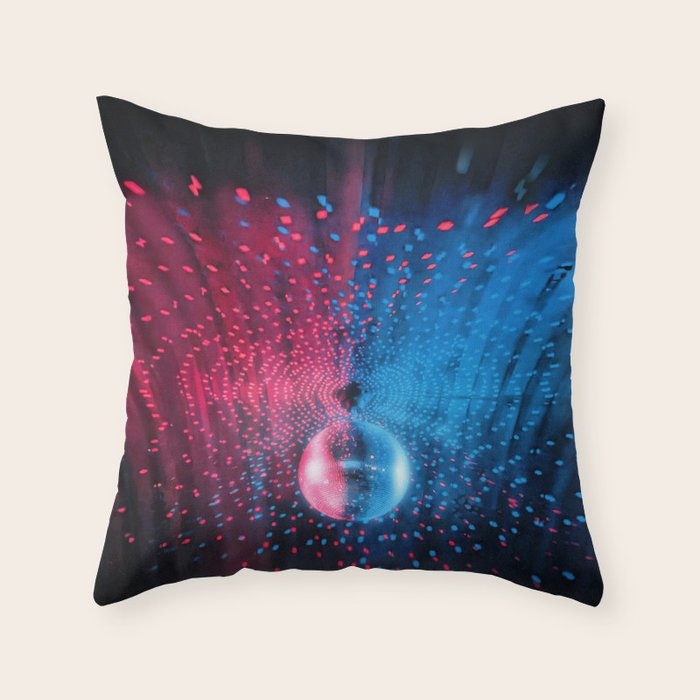 Disco Ball Dance Vibes Throw Pillow Gallery Image 6
