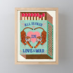 All is Fair in Love and War Vintage Matchbox Mint Chocolate Palette with Tiger Mini Art Print Gallery Image 1