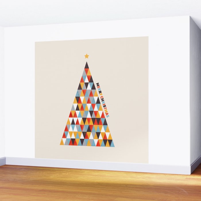 Modern Christmas Tree Wall Mural Gallery Image 2
