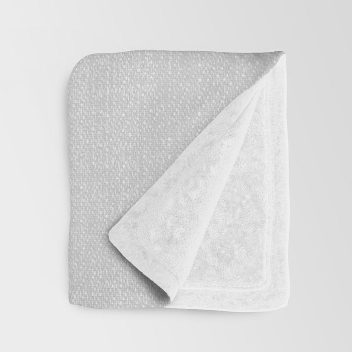 Coyote - Black & White Throw Blanket Gallery Image 3