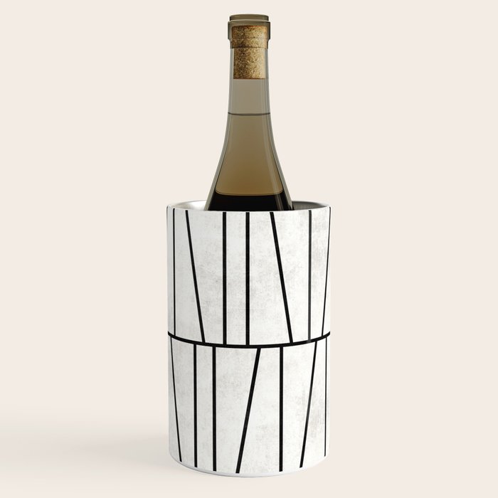 Mid-Century Modern Pattern No.6 - White Wine Chiller Gallery Image 1