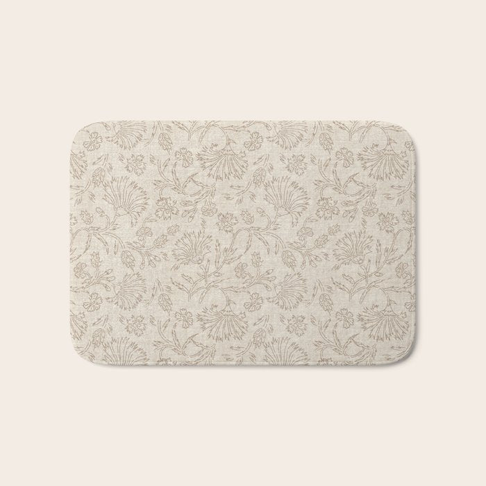 KALAMI LINEN Bath Mat Gallery Image 1