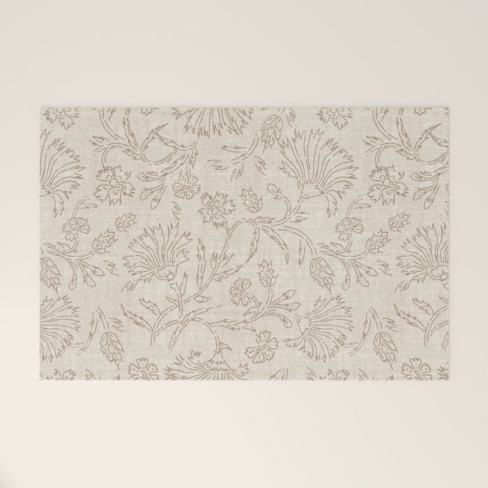 KALAMI LINEN Welcome Mat Gallery Image 1