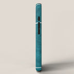 Minimalist Teal White Abstract Artwork iPhone Case Gallery Image 2