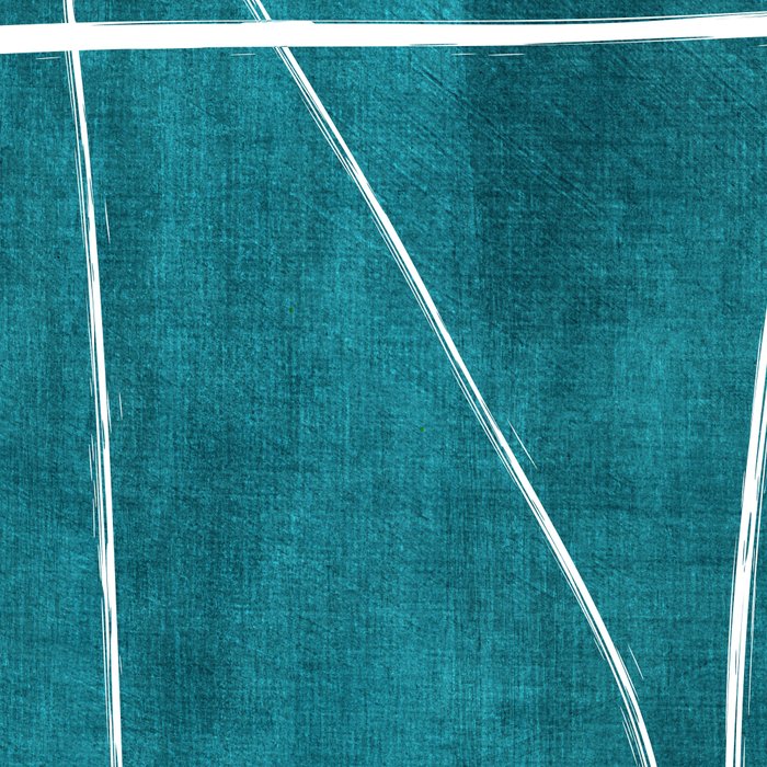Minimalist Teal White Abstract Artwork Coffee Mug Gallery Image 2
