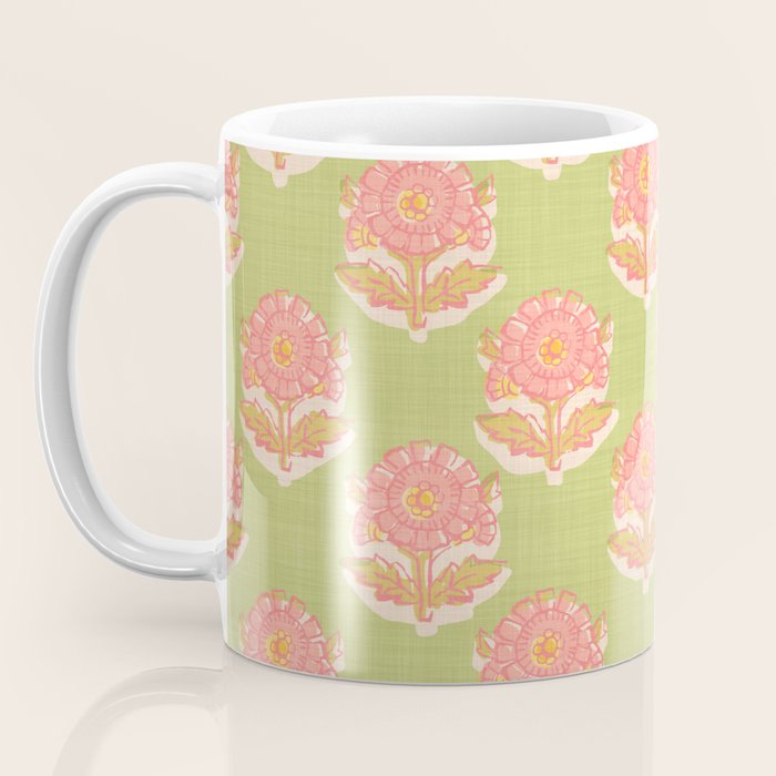 French Country Sunflower in Olive Coffee Mug Gallery Image 3