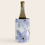 Watercolor Purple Flowers with Black Stems - Floral Custom Art Design Wine Chiller Gallery Image 2