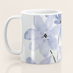 Watercolor Purple Flowers with Black Stems - Floral Custom Art Design Coffee Mug Gallery Image 3