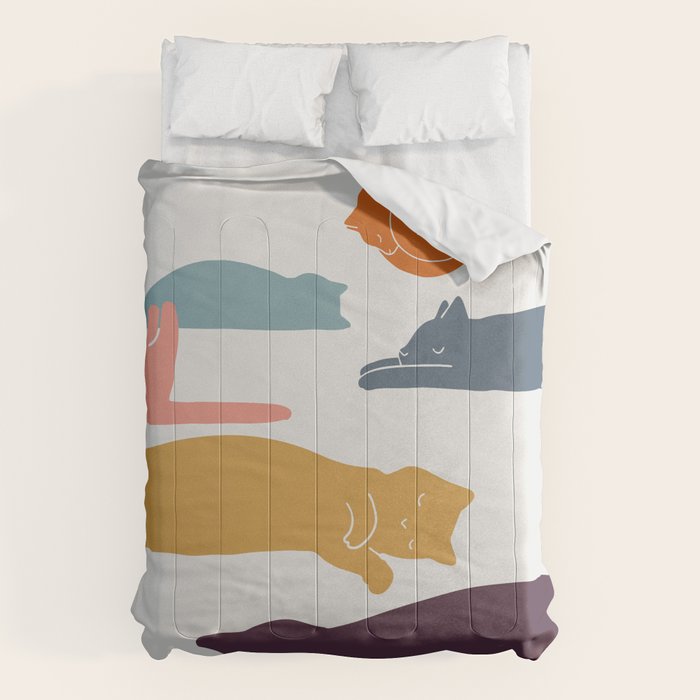 Cat Landscape 11 Comforter Gallery Image 6