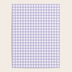 Gingham Check Pattern in Pastel Lavender Purple Poster Gallery Image 4