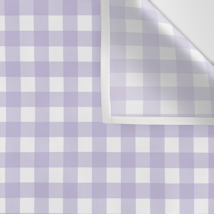 Gingham Check Pattern in Pastel Lavender Purple Wall Tapestry Gallery Image 3