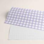 Gingham Check Pattern in Pastel Lavender Purple Wrapping Paper Gallery Image 2