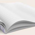 Gingham Check Pattern in Pastel Lavender Purple Notebook Gallery Image 2