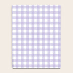 Gingham Check Pattern in Pastel Lavender Purple Notebook Gallery Image 4