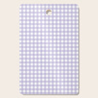 Gingham Check Pattern in Pastel Lavender Purple Cutting Board Gallery Image 1