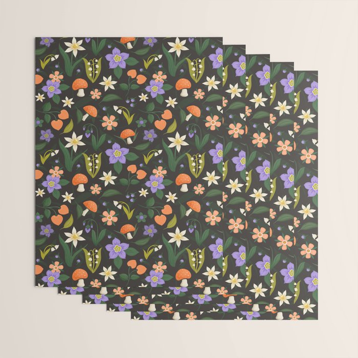 Woodland Wildflowers Wrapping Paper Gallery Image 3
