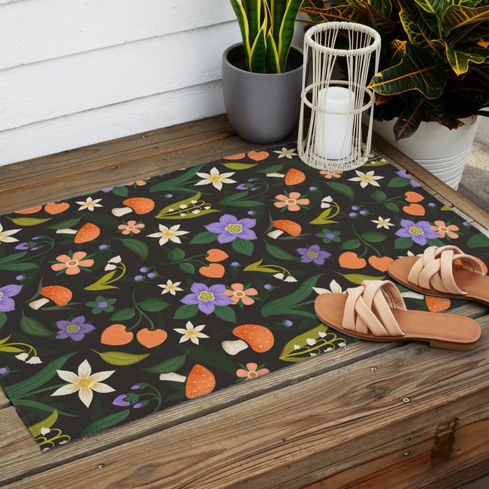 Woodland Wildflowers Outdoor Rug Gallery Image 2