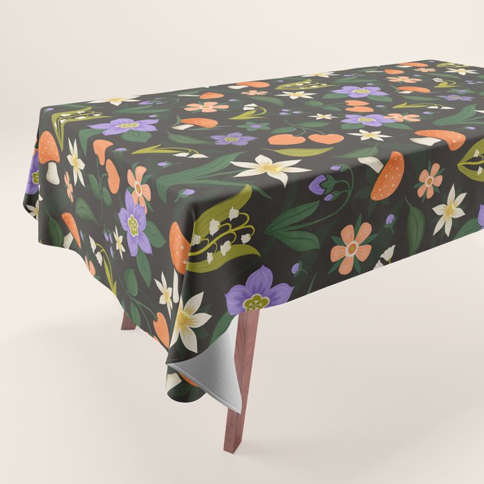 Woodland Wildflowers Tablecloth Gallery Image 1