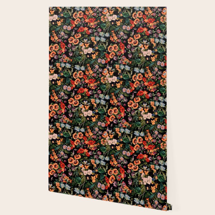 Glow in the Dark Botanicals II Wallpaper Gallery Image 2