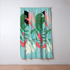 Minimal Abstract Art Tropical Garden 3 Window Curtain Gallery Image 3