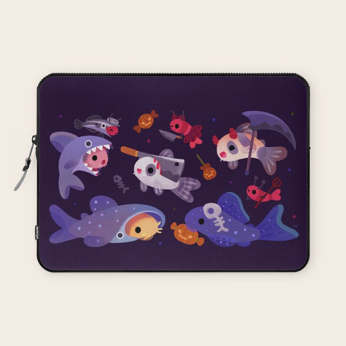 Spooky Cory cats Laptop Sleeve Gallery Image 1
