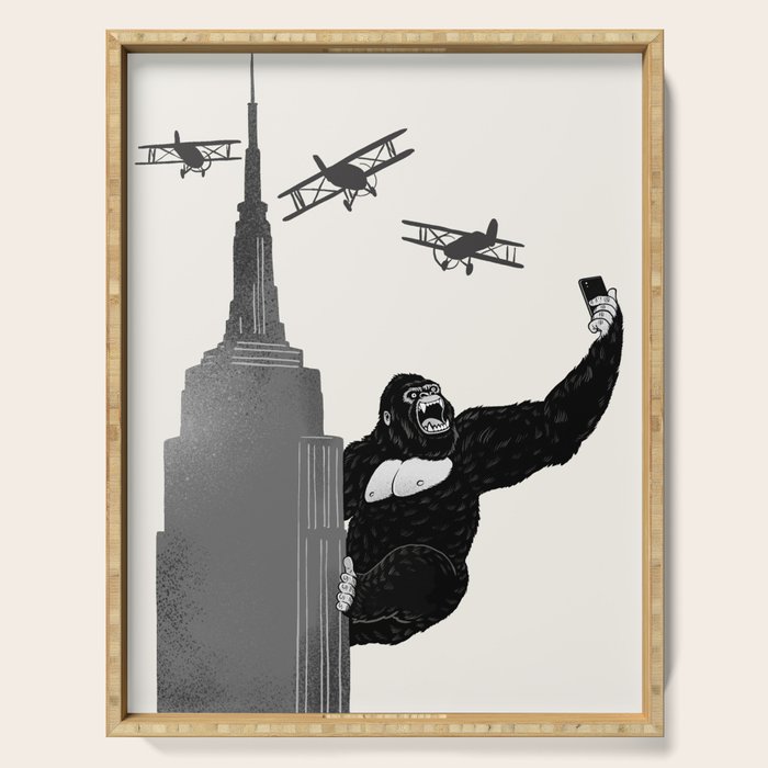 Selfie King Kong Serving Tray Gallery Image 1