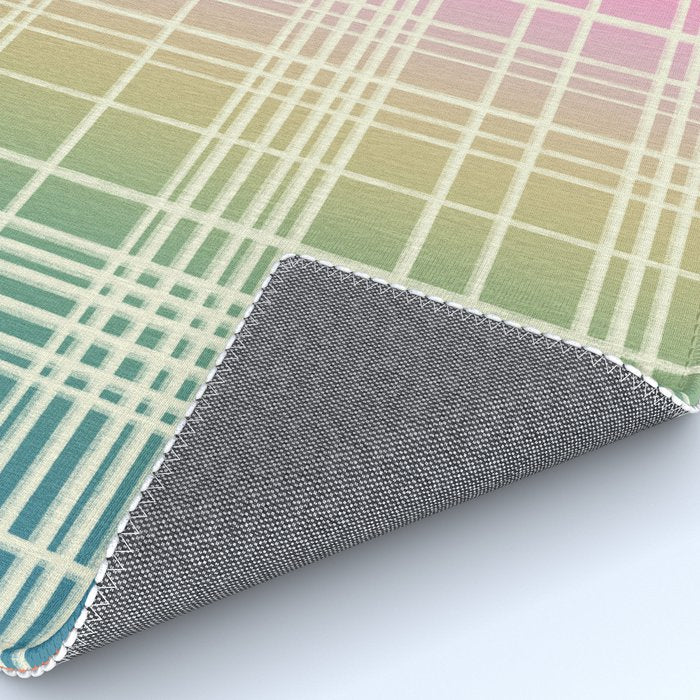 Rainbow Core Plaid Rug Gallery Image 4