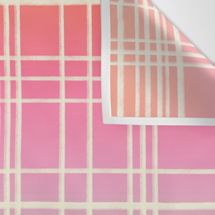 Rainbow Core Plaid Wall Tapestry Gallery Image 3