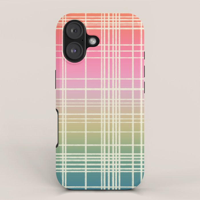 Rainbow Core Plaid iPhone Case Gallery Image 1