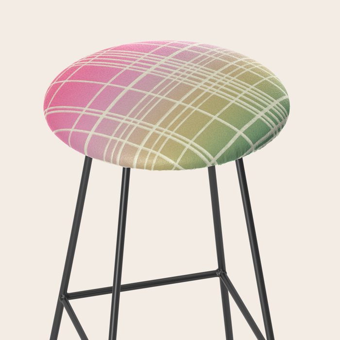 Rainbow Core Plaid Stool Gallery Image 2