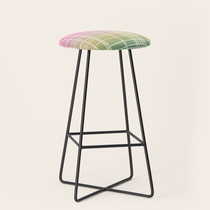 Rainbow Core Plaid Stool Gallery Image 1