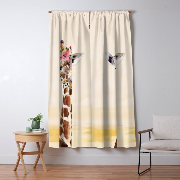 Giraffe Window Curtain Gallery Image 1