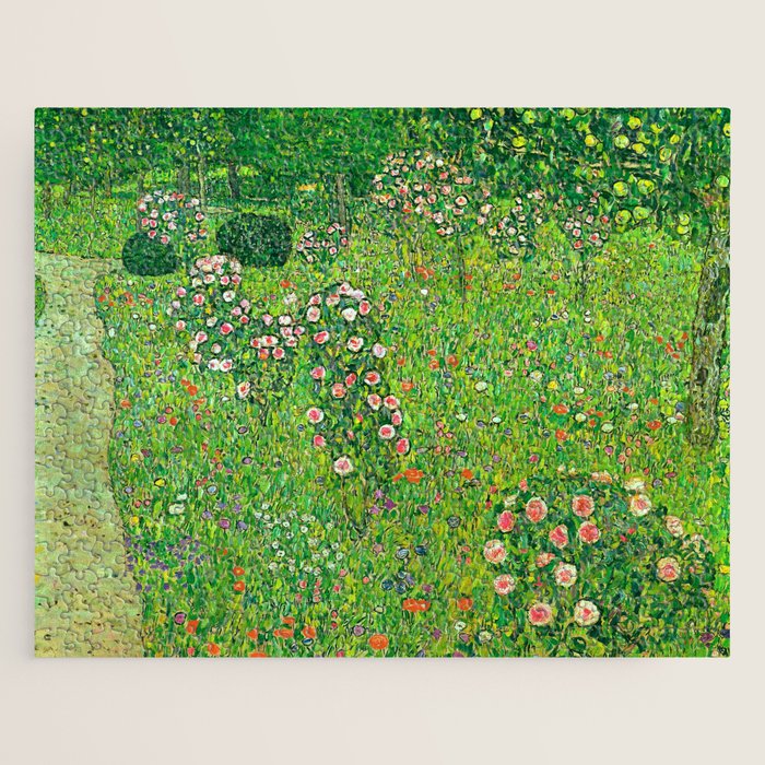 Gustav Klimt "Orchard With Roses" Jigsaw Puzzle Gallery Image 1