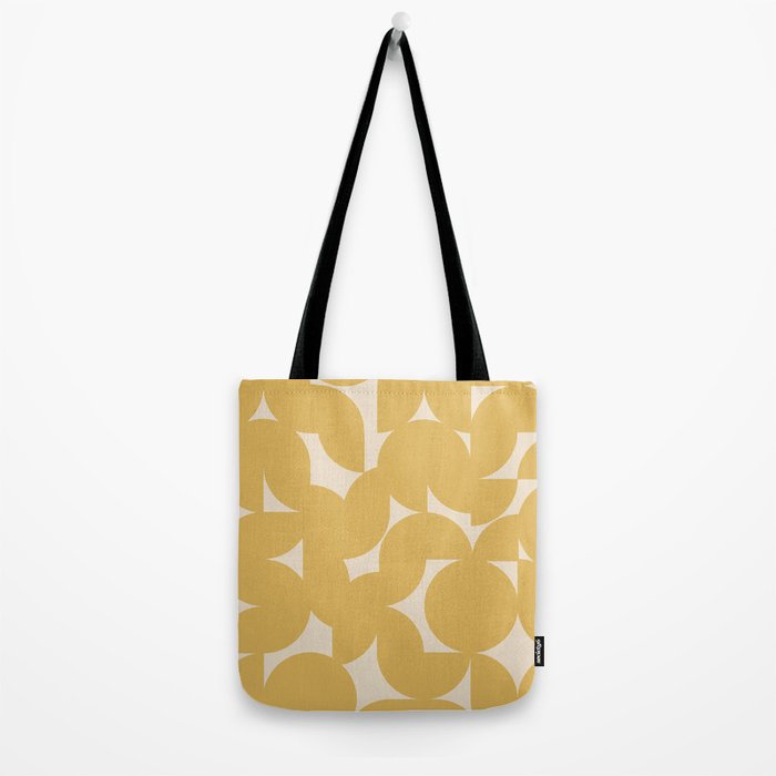 Contemporary Geometric Shapes - Orange Tote Bag Gallery Image 2