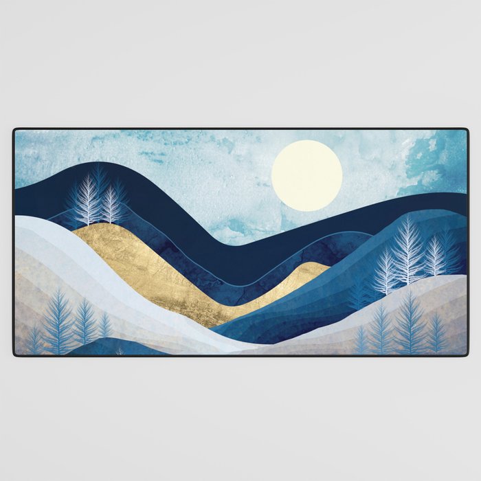 Moonlit Hills Desk Mat Gallery Image 3
