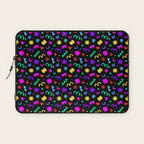 Fun colorful abstract organic shape art pattern Laptop Sleeve Gallery Image 1