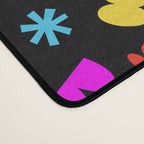 Fun colorful abstract organic shape art pattern Desk Mat Gallery Image 4